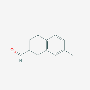 7-Methyl-1,2,3,4-tetrahydronaphthalene-2-carbaldehyde - 