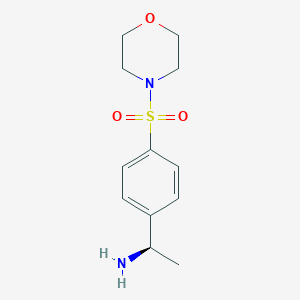 (1R)-1-[4-(morpholin-4-ylsulfonyl)phenyl]ethanamine - 