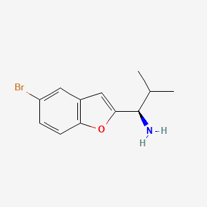 (1R)-1-(5-Bromo-1-benzofuran-2-YL)-2-methylpropan-1-amine - 