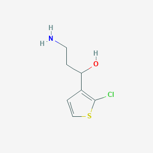 3-Amino-1-(2-chlorothiophen-3-yl)propan-1-ol - 