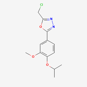 2-(Chloromethyl)-5-(4-isopropoxy-3-methoxyphenyl)-1,3,4-oxadiazole - 