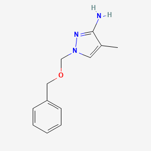 1-[(Benzyloxy)methyl]-4-methyl-1H-pyrazol-3-amine - 