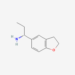 (1R)-1-(2,3-dihydro-1-benzofuran-5-yl)propan-1-amine - 
