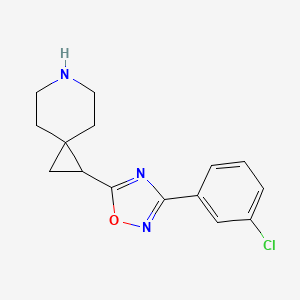1-[3-(3-Chlorophenyl)-1,2,4-oxadiazol-5-yl]-6-azaspiro[2.5]octane - 