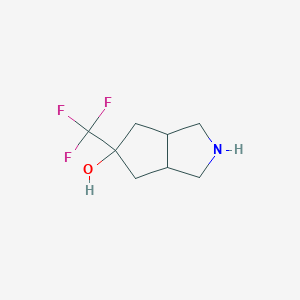 5-(Trifluoromethyl)-octahydrocyclopenta[c]pyrrol-5-ol - 