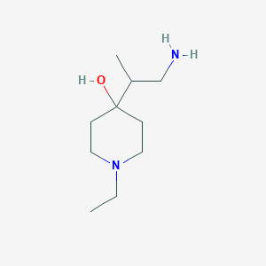 4-(1-Aminopropan-2-yl)-1-ethylpiperidin-4-ol - 