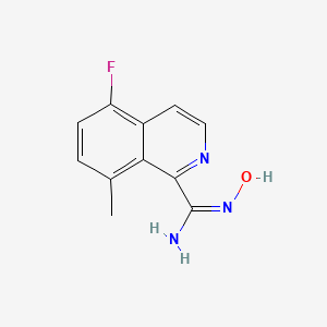 (E)-5-Fluoro-N'-hydroxy-8-methylisoquinoline-1-carboximidamide - 