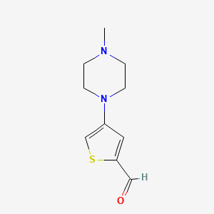 4-(4-Methylpiperazin-1-yl)thiophene-2-carbaldehyde - 