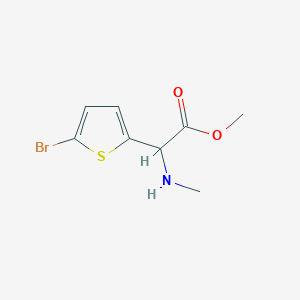 Methyl 2-(5-bromothiophen-2-yl)-2-(methylamino)acetate - 