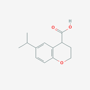 6-(Propan-2-yl)-3,4-dihydro-2H-1-benzopyran-4-carboxylic acid - 