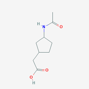 2-(3-Acetamidocyclopentyl)acetic acid - 