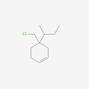 4-(Butan-2-yl)-4-(chloromethyl)cyclohex-1-ene - 