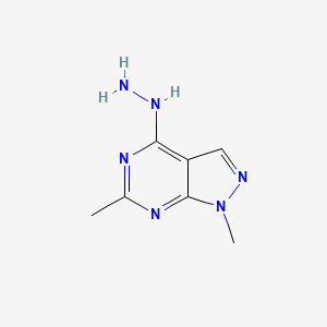 (1,6-Dimethylpyrazolo[3,4-d]pyrimidin-4-yl)hydrazine - 6288-92-2