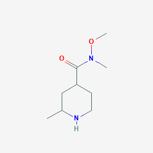 N-Methoxy-N,2-dimethylpiperidine-4-carboxamide - 