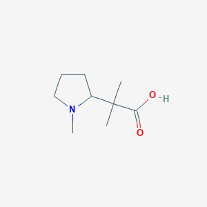 2-Methyl-2-(1-methylpyrrolidin-2-yl)propanoic acid - 