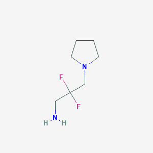 2,2-Difluoro-3-(pyrrolidin-1-YL)propan-1-amine - 