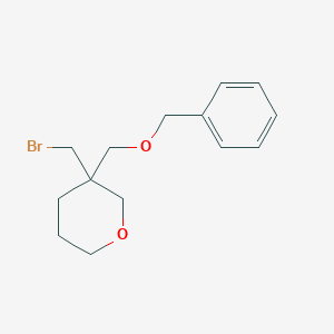 3-[(Benzyloxy)methyl]-3-(bromomethyl)oxane - 