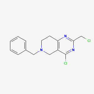 6-Benzyl-4-chloro-2-(chloromethyl)-5H,6H,7H,8H-pyrido[4,3-d]pyrimidine - 