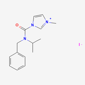 1-[Benzyl(propan-2-yl)carbamoyl]-3-methyl-1H-imidazol-3-ium iodide - 