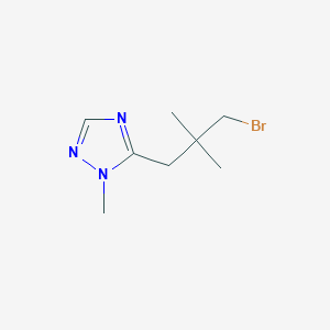 5-(3-bromo-2,2-dimethylpropyl)-1-methyl-1H-1,2,4-triazole - 