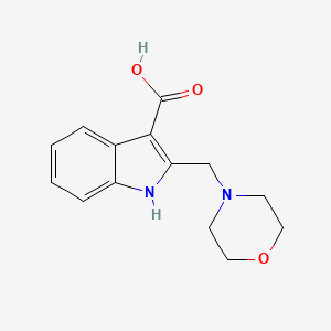 2-[(Morpholin-4-yl)methyl]-1H-indole-3-carboxylic acid - 