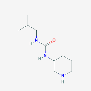 3-(2-Methylpropyl)-1-(piperidin-3-yl)urea - 
