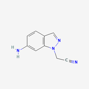 2-(6-Amino-1H-indazol-1-YL)acetonitrile - 