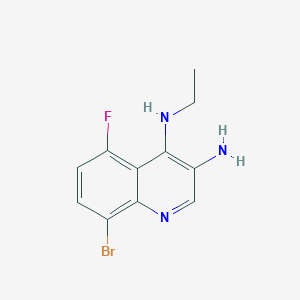 8-Bromo-N4-ethyl-5-fluoroquinoline-3,4-diamine - 