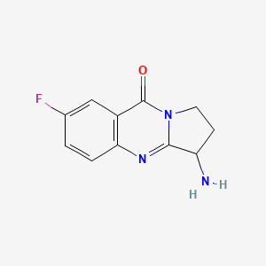 3-amino-7-fluoro-1H,2H,3H,9H-pyrrolo[2,1-b]quinazolin-9-one - 