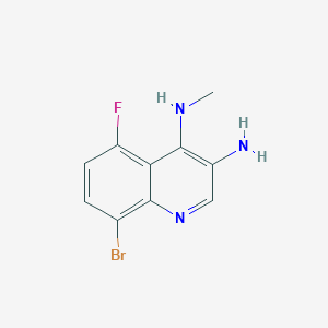 8-Bromo-5-fluoro-N4-methylquinoline-3,4-diamine - 
