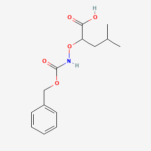2-({[(Benzyloxy)carbonyl]amino}oxy)-4-methylpentanoic acid - 