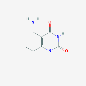 5-(Aminomethyl)-1-methyl-6-(propan-2-yl)-1,2,3,4-tetrahydropyrimidine-2,4-dione - 