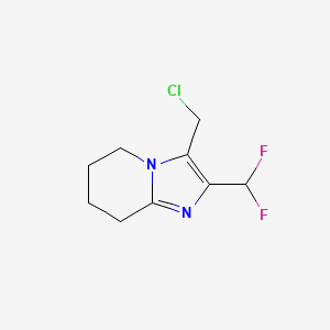 3-(Chloromethyl)-2-(difluoromethyl)-5H,6H,7H,8H-imidazo[1,2-a]pyridine - 