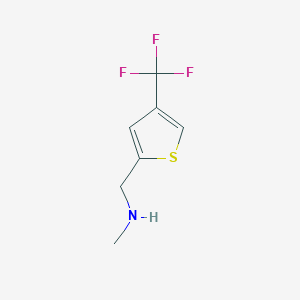 Methyl({[4-(trifluoromethyl)thiophen-2-yl]methyl})amine - 