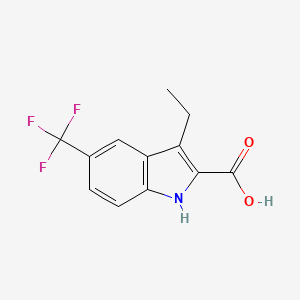 3-Ethyl-5-(trifluoromethyl)-1H-indole-2-carboxylic acid - 