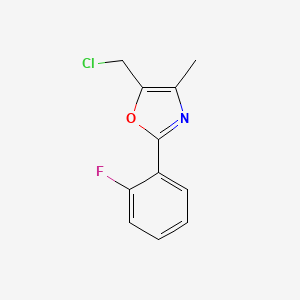 5-(Chloromethyl)-2-(2-fluorophenyl)-4-methyl-1,3-oxazole - 