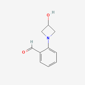 2-(3-Hydroxyazetidin-1-yl)benzaldehyde - 