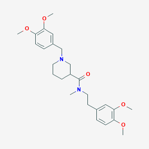 1-(3,4-dimethoxybenzyl)-N-[2-(3,4-dimethoxyphenyl)ethyl]-N-methylpiperidine-3-carboxamide - 
