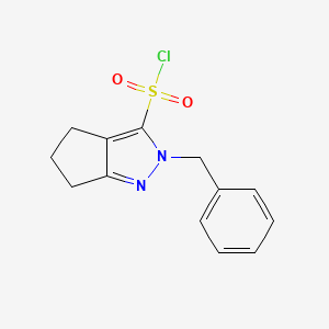 2-Benzyl-2H,4H,5H,6H-cyclopenta[c]pyrazole-3-sulfonyl chloride - 