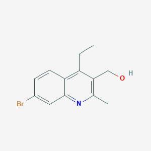 (7-Bromo-4-ethyl-2-methylquinolin-3-yl)methanol - 