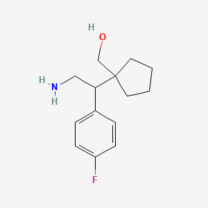 {1-[2-Amino-1-(4-fluorophenyl)ethyl]cyclopentyl}methanol - 