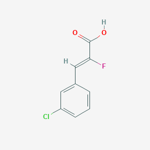 (2Z)-3-(3-Chlorophenyl)-2-fluoroprop-2-enoic acid - 