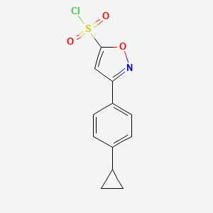 3-(4-Cyclopropylphenyl)-1,2-oxazole-5-sulfonyl chloride - 