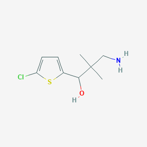 3-Amino-1-(5-chlorothiophen-2-YL)-2,2-dimethylpropan-1-OL - 
