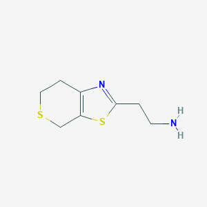 2-(6,7-Dihydro-4h-thiopyrano[4,3-d]thiazol-2-yl)ethan-1-amine - 