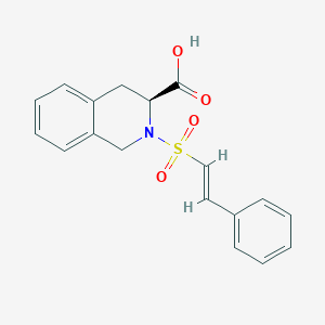 (3S)-2-(2-Phenylethenesulfonyl)-1,2,3,4-tetrahydroisoquinoline-3-carboxylic acid - 