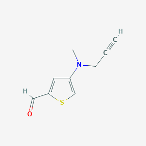 4-[Methyl(prop-2-YN-1-YL)amino]thiophene-2-carbaldehyde - 