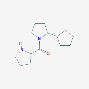 2-Cyclopentyl-1-(pyrrolidine-2-carbonyl)pyrrolidine - 