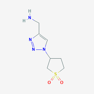 3-(4-(Aminomethyl)-1h-1,2,3-triazol-1-yl)tetrahydrothiophene 1,1-dioxide - 