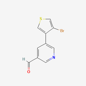 5-(4-Bromothiophen-3-yl)pyridine-3-carbaldehyde - 